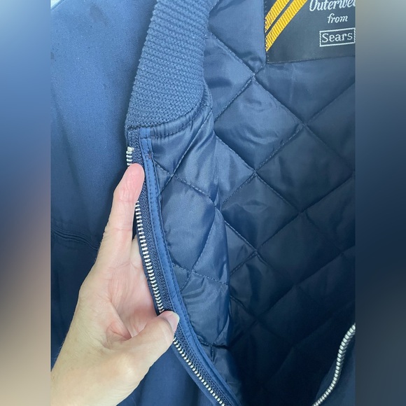 **VINTAGE** Sears Work Coat - Quilted Lining - Double Pockets - Men’s XL Tall - Picture 14 of 15